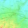 Cikarang topographic map, elevation, relief