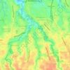 Sawangan Baru topographic map, elevation, relief