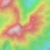 Mount Salak topographic map, elevation, relief