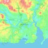 Waterford topographic map, relief map, elevations map