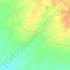 Kevadia topographic map, elevation, relief