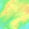 Bouillantes topographic map, elevation, relief