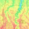 Cinangka topographic map, elevation, relief