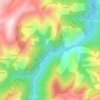Rozos topographic map, elevation, relief