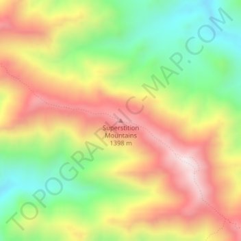 superstition mountains map