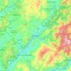 Amarante topographic map, elevation, relief