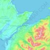 Bangor topographic map, elevation, relief