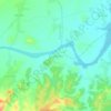 Chandniya topographic map, elevation, relief