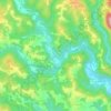 Kostanjevac topographic map, elevation, relief