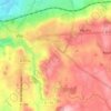 Le Gage topographic map, elevation, relief