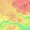 Blanchardstown topographic map, relief map, elevations map