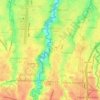 Cinere topographic map, elevation, relief