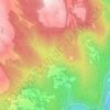 Preikestolen topographic map, elevation, relief
