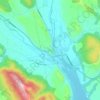 Aínsa topographic map, elevation, relief