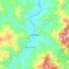 San Pablo topographic map, elevation, relief