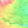 Ciamis topographic map, elevation, relief