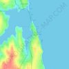 Eforie Sud topographic map, elevation, relief