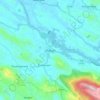 Muttam topographic map, elevation, relief