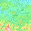 Oviedo topographic map, elevation, relief