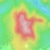 Даха topographic map, elevation, relief