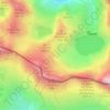 Pyrenees topographic map, elevation, relief