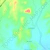 El Puertecico topographic map, elevation, relief