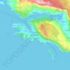 Dubrovnik topographic map, elevation, relief