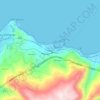 Bagnoli topographic map, elevation, relief