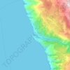 Senj topographic map, elevation, relief
