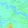 Cihampelas topographic map, elevation, relief