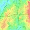 Granja topographic map, elevation, relief