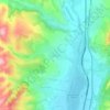 Borovets topographic map, elevation, relief