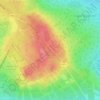 Signal de Botrange topographic map, elevation, relief