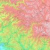 Uttarkashi topographic map, elevation, relief