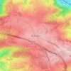 Beaufays topographic map, elevation, relief