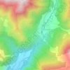 Aneto topographic map, elevation, relief