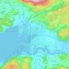 Stjørdal topographic map, elevation, relief