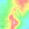 Cerro de Cantachina topographic map, elevation, relief