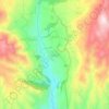 Monagri topographic map, elevation, relief