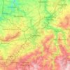 Chemnitz topographic map, elevation, relief