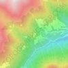 Calvetti topographic map, elevation, relief