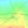 Halvad topographic map, elevation, relief