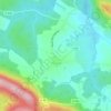 Plagne topographic map, elevation, relief