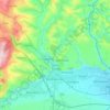 Turda topographic map, elevation, relief