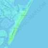 Sea Isle City topographic map, elevation, relief