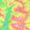 Canfranc topographic map, elevation, relief