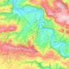 Clécy topographic map, elevation, relief