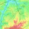 Kraainem topographic map, relief map, elevations map
