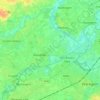 Wielsbeke topographic map, elevation, relief