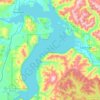 Lake Pend Oreille topographic map, elevation, relief